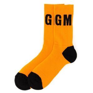 MSGM Men's Logo Crew Socks Men ORANGE